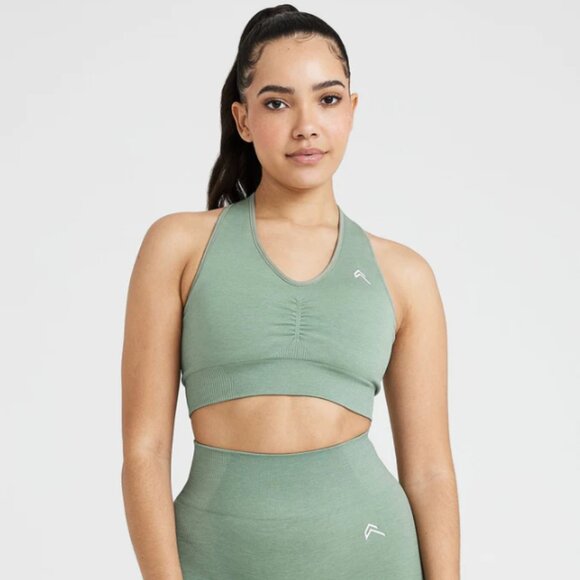 Oner Active Other - Oner Active Classic Seamless 2.0 V-Neck Bra Sage Marl XL